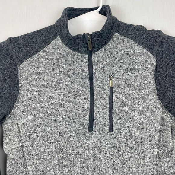 Woolrich Sweater Adult Medium Gray‎ Outdoor Pullover Quarter Zip Fishing Mens - Picture 2 of 11